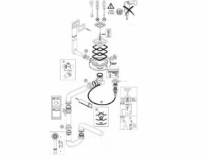 Сифон KIT 1XQM 77K-PP POP-UP-K ALB